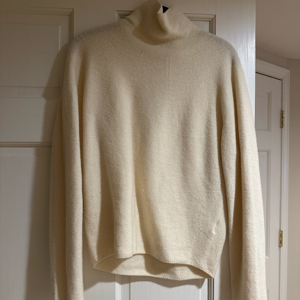 Uniqlo Cream Cowl Neck Sweater